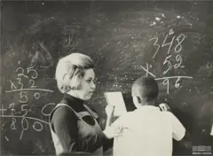Sala de aula no Rio, em 1970