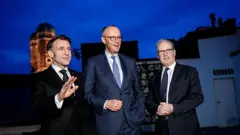 макрон, мерц, стармер