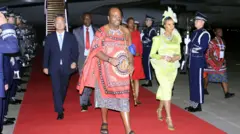 Umwami Muswati wa Eswatini na we yageze i Seoul mu nama ya Korea-Africa summit