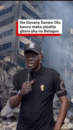 Ihe Gọvanọ Lagọs Steeti kwuru maka ụlọahịa gbara ọkụ na Balogun