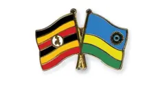 Uganda and Rwanda flags