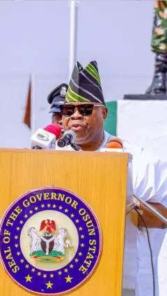 Foto Gọvanọ Ademola Adeleke na-achị Osun steeti