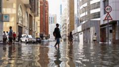 Dubái inundado