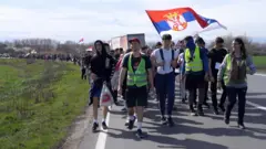 studenti iz nisa pesace ka beogradu, smederevo kovin