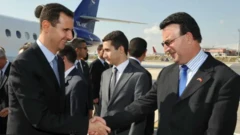 Suriye Devlet Başkanı Beşar Esad ve eski Ankara Büyükelçisi Dr. Nidal Kabalan 