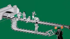 Dibujo del diagrama del tranvía