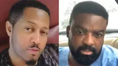 Aworan kunle Afolayan ati Mike Ezuruonye
