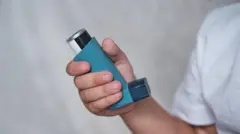 Astım tedavisinde kullanılan inhaler.