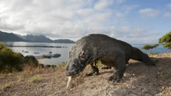 Un dragón de Komodo