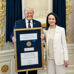 Donald Trump y María Corina Machado