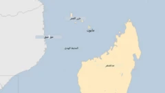 خريطة لجزيرة مايوت.