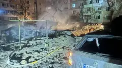 Наслідки обстрілу в Запоріжжі