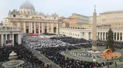 போப் பிரான்சிஸ் இறுதி ஊர்வலம்