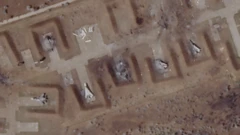 Saki military airbase after shot