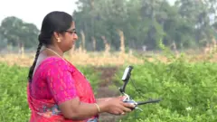 ડ્રોનની મદદથી ખેતી