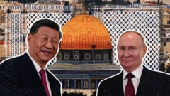 Colagemtchouaméni fifa 22Vladimir Putin e Xi Jinping com o Domo da Rochatchouaméni fifa 22Jerusalém ao fundo