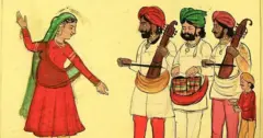 1890 च्या दशकातील पंजाबमधील संगीतकारांचे चित्र