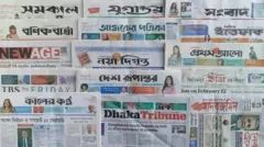 ঢাকা থেকে প্রকাশিত সংবাদপত্র।