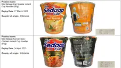 D﻿ua varian terbaru Mie Sedaap yang ditarik dari pasar Singapura.