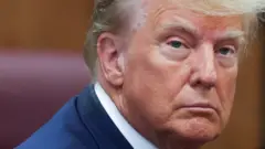 former US president Trump