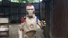 Boy who made iron man suit from carton