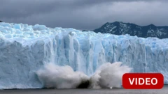அர்ஜென்டினாவில் காலநிலை மாற்றத்தால் வேகமாக உருகும் பனிப்பாறை