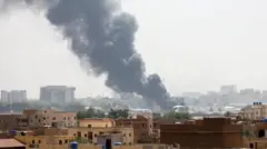 صورة من القتال في السودان\ من الأرشيف 