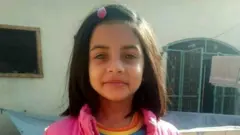 An undated handout photo made available by the Family of seven-years-old Zainab showing her posing for a picture, in Kasur, Pakistan, Issued 10 January 2018.
