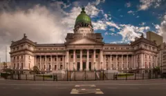 Imagen del edificio del Congreso de Argentina.