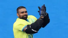 भारतीय हॉकी टीम  के गोलकीपर श्रीजेश