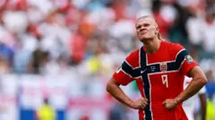 هالاند في مباراة ربع النهائي بين النرويج وإنجلترا في كأس العام 2026 