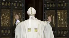 el Papa en la Basílica de San Pedro en 2015