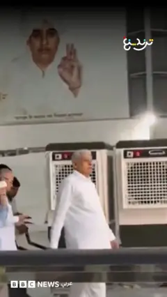 مكيف متنقل لزعيم روحي بالهند