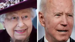 Queen and Joe Biden