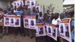 Awọn ọdọ ilu Eruwa to n se iwọde