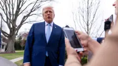 Трамп выступает перед журналистами, 20 марта 2026 года
