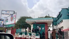 Di national headquarters of di Peoples Democratic Party (PDP) in Abuja, Nigeria