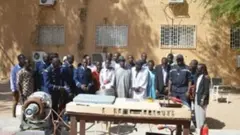 Le banc de test moteur APU de la polytechnicienne Irène Françoise Diatta.