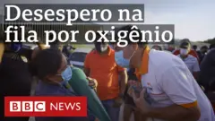 Pessoas tentam, desesperadas, garantir cilindros para seus entes queridos.