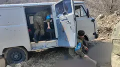 Место инцидента со стрельбой в Карабахе