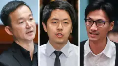 （左至右）陳志全、許智峯、朱凱廸