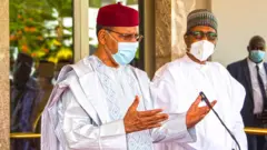 Shugaba Bazoum na Nijar da Shugaba Buhari na Najeriya