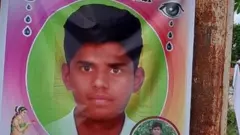 மாணவர் தனுஷுக்கு வைக்கப்பட்டுள்ள அஞ்சலி பதாகை