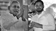 नीतीश कुमार और तेजस्वी यादव