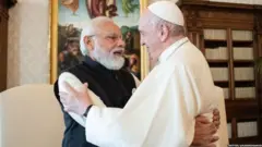 पंतप्रधान नरेंद्र मोदी, पोप फ्रान्सिस, भारत, व्हॅटिकन सिटी