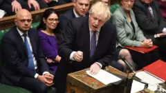 Boris Johnson in the Commons