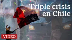 Imagen de protesta en Santiago de Chile