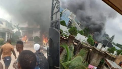 "What is happening in imo state": [Omumma Mgbidi crisi] 'Imo gunmen invade Govnor Hope Uzodima house set am on fire'