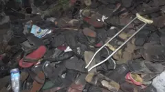 Shoes after the crush
