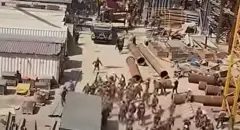 Олмалиқдаги қурилишдаги жанжал видеолари ижтимоий тармоқларда тарқалган